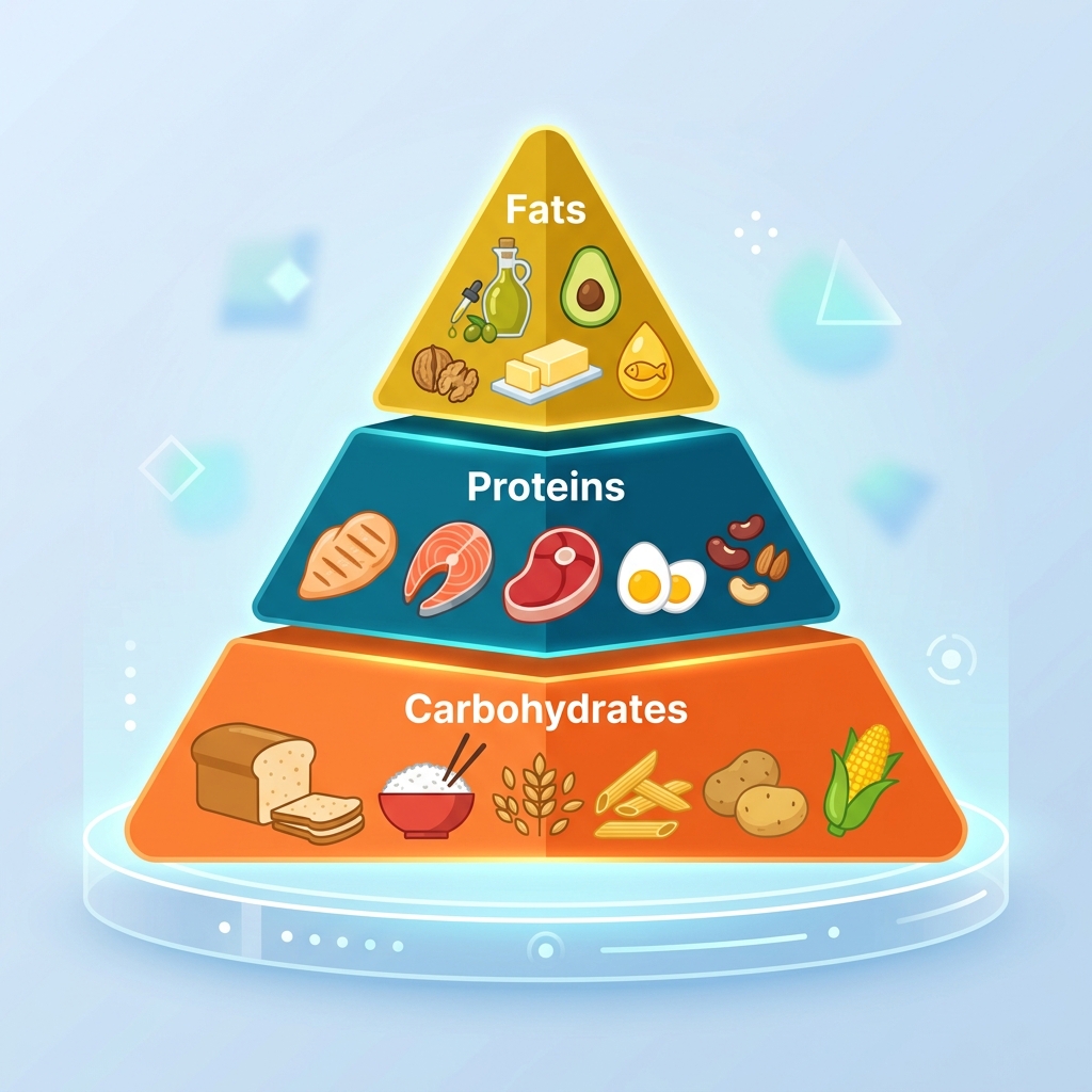 Pyramide des macronutriments